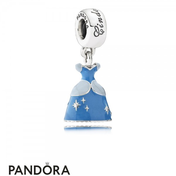 Pandora Jewellery Disney Charms Cinderella's Dress Pendant Charm Mixed Enamel
