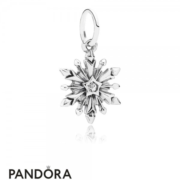 Pandora Jewellery Disney Charms Frozen Snowflake Pendant Charm Clear Cz