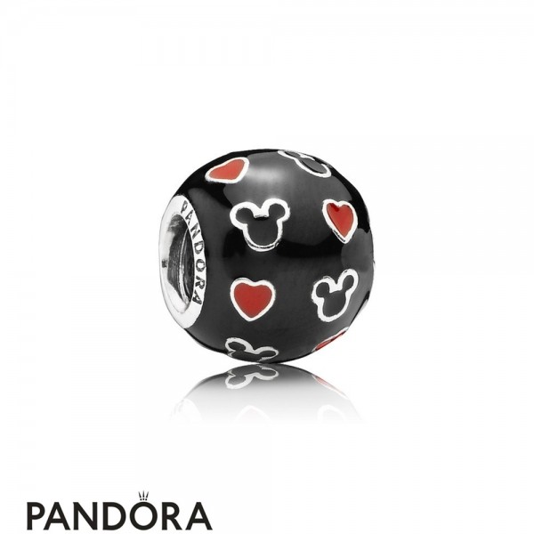Pandora Jewellery Disney Charms Mickey Hearts Charm Mixed Enamel