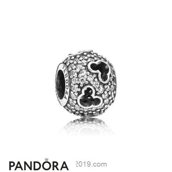 Pandora Jewellery Disney Charms Mickey Silhouettes Charm Clear Cz
