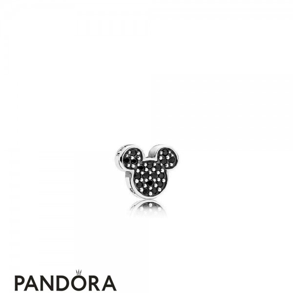 Pandora Jewellery Disney Charms Sparkling Mickey Icon Petite Charm Black Crystal