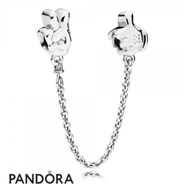 Women's Pandora Jewellery Disney Mickey Gestures Safety Chain