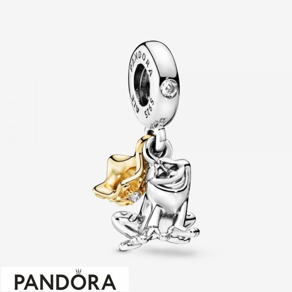 Women's Pandora Jewellery Disney Princess Tiana Frog Prince Hanging Charm
