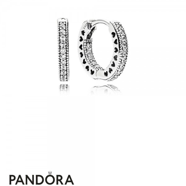 Pandora Jewellery Earrings Hearts Of Pandora Jewellery Hoop Earrings