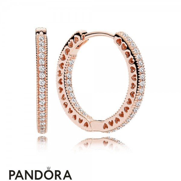 Pandora Jewellery Earrings Hearts Of Pandora Jewellery Rose