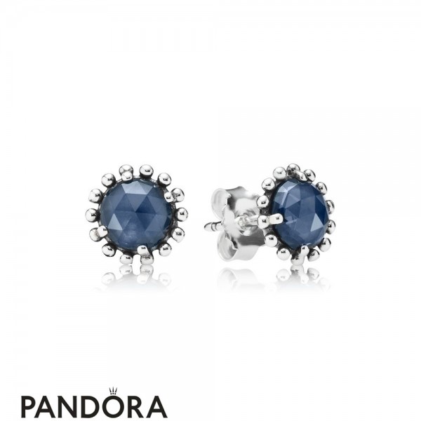 Pandora Jewellery Earrings Midnight Star Stud Earrings Midnight Blue Crystal