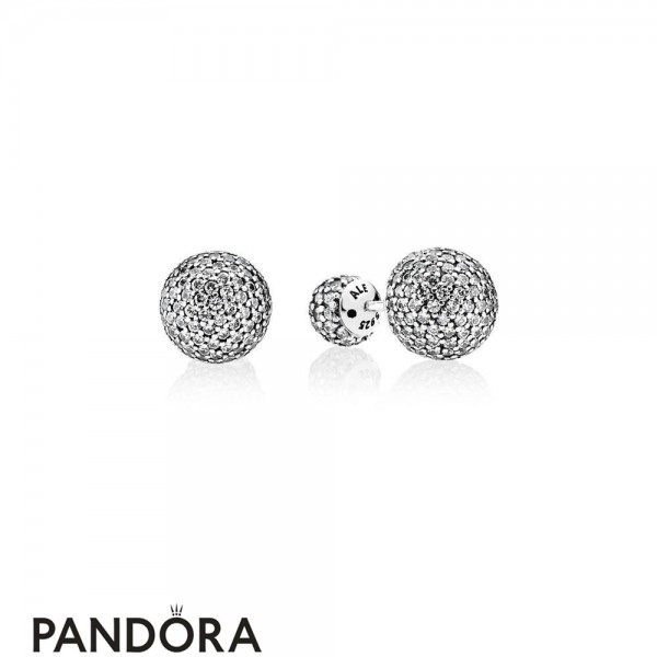 Pandora Jewellery Earrings Pave Drops Stud Earrings