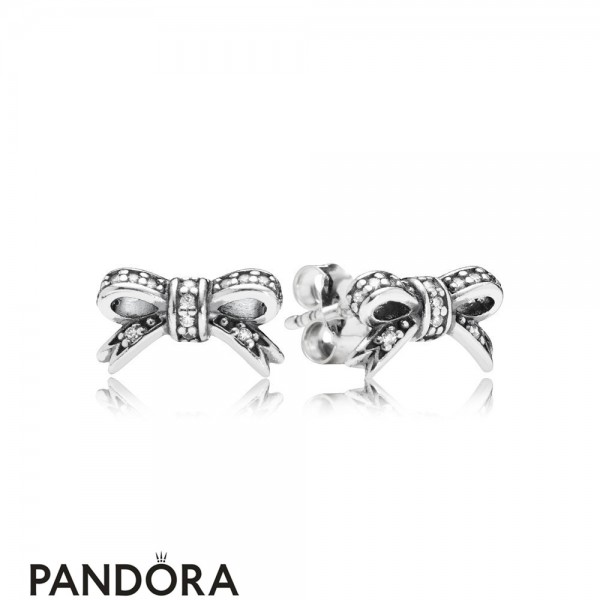 Pandora Jewellery Earrings Sparkling Bow Stud Earrings