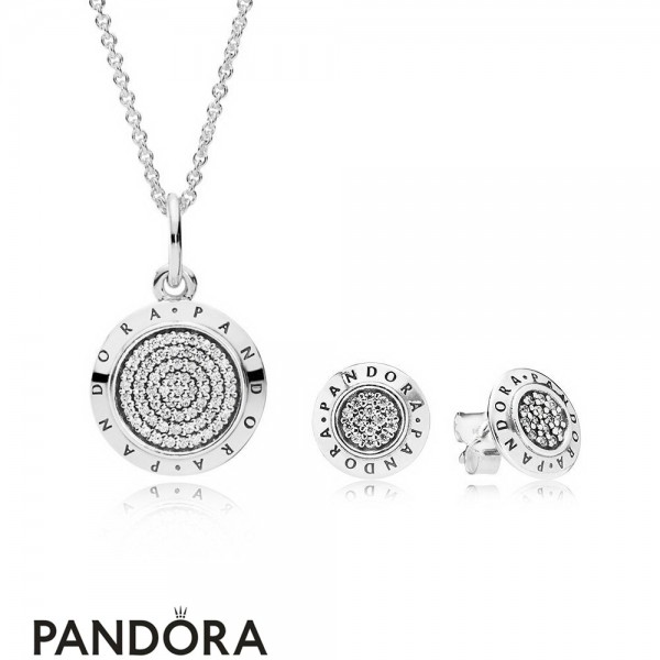 Women's Pandora Jewellery A Pandora Jewellery Signature Necklace And Earring Set