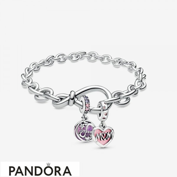 Women's Pandora Jewellery Chunky Infinity Bracelet Set