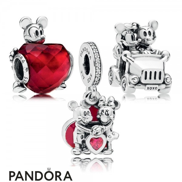 Women's Pandora Jewellery Disney Mickey And Minnie Love Charm Pack