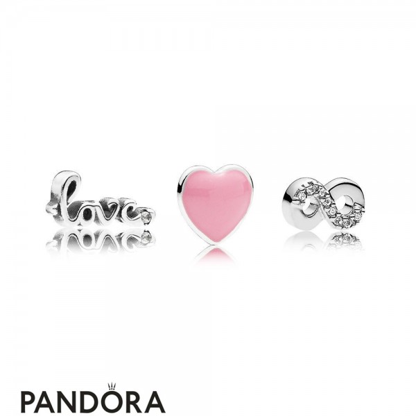 Women's Pandora Jewellery Eternal Love Petite Charm Pack