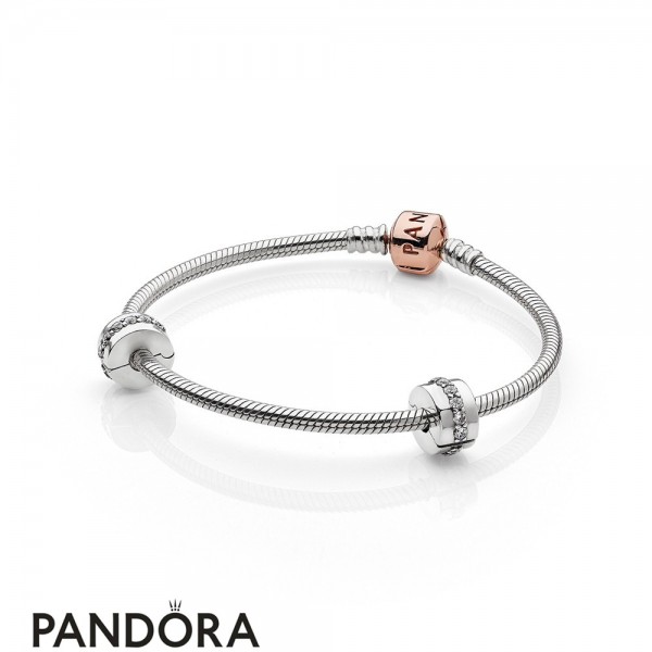 Pandora Jewellery Holiday Gift Rose Iconic Bracelet Set