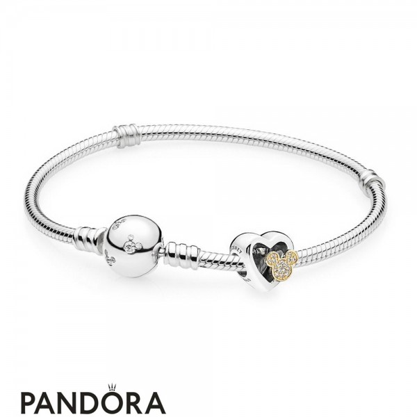 Women's Pandora Jewellery Mickey And Minnie Love Icons Bracelet