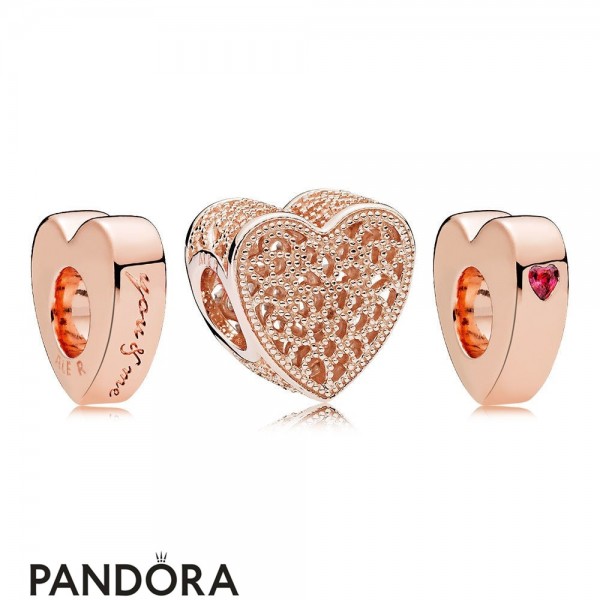Pandora Jewellery Rose Hearts Collide Gift Set