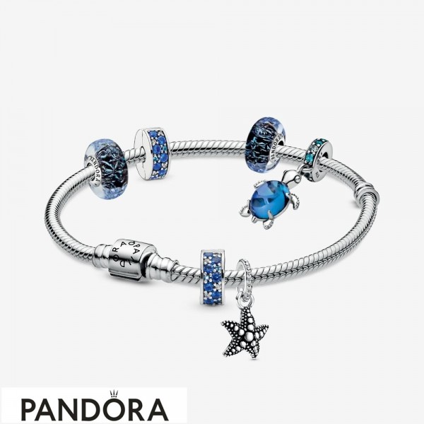 Women's Pandora Jewellery Waves Of Style Bracelet Set