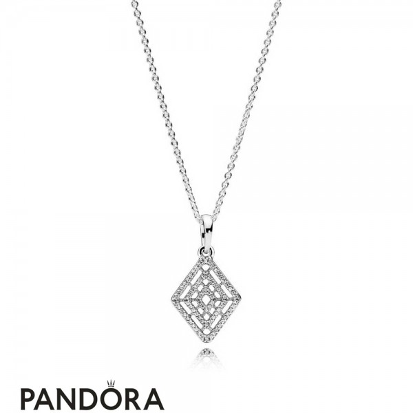 Women's Pandora Jewellery Geometric Lines Necklace