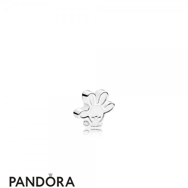 Pandora Jewellery Lockets Disney Mickey Glove Petite Charm White Enamel