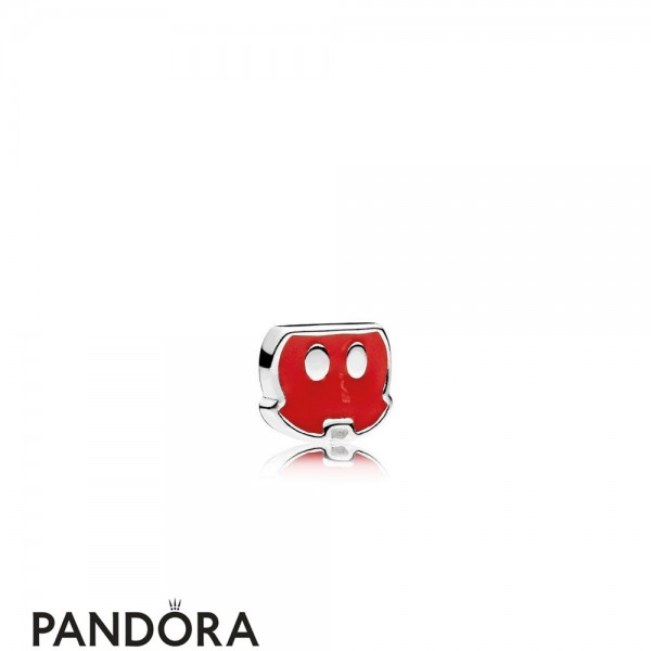 Pandora Jewellery Lockets Disney Mickey Trousers Petite Charm Red Enamel