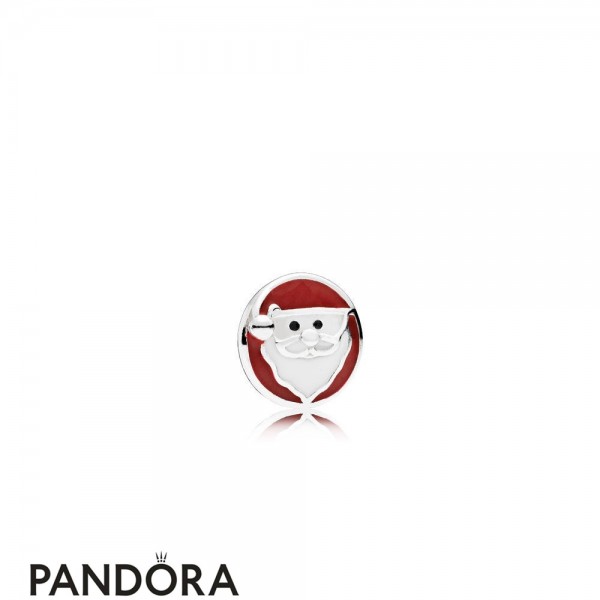 Pandora Jewellery Lockets Jolly Santa Petite Charm Mixed Enamel