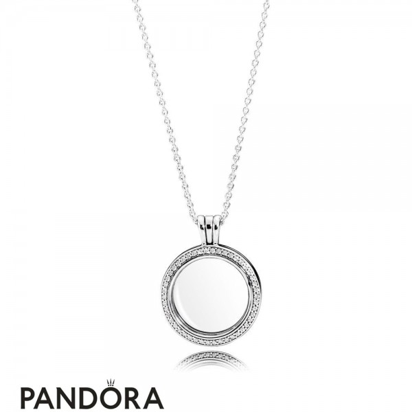 Pandora Jewellery Lockets Sparkling Pandora Jewellery Locket Medium Sapphire Crystal Glass