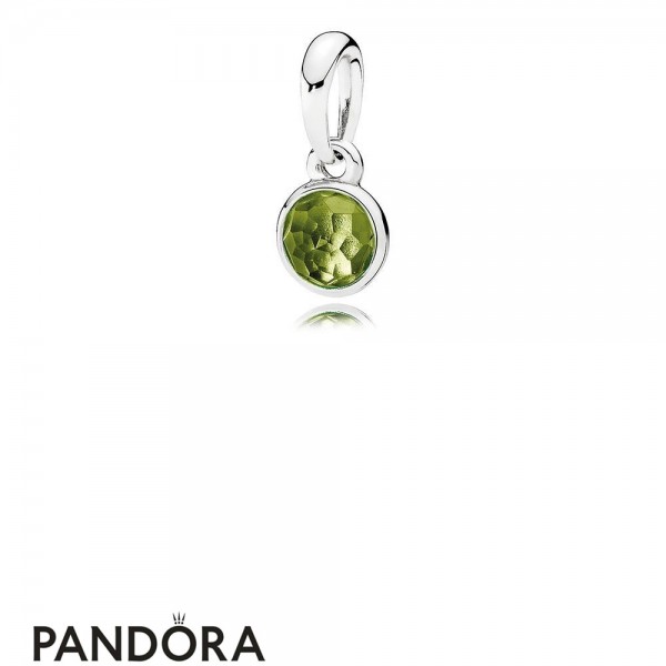 Pandora Jewellery Pendants August Droplet Pendant Peridot