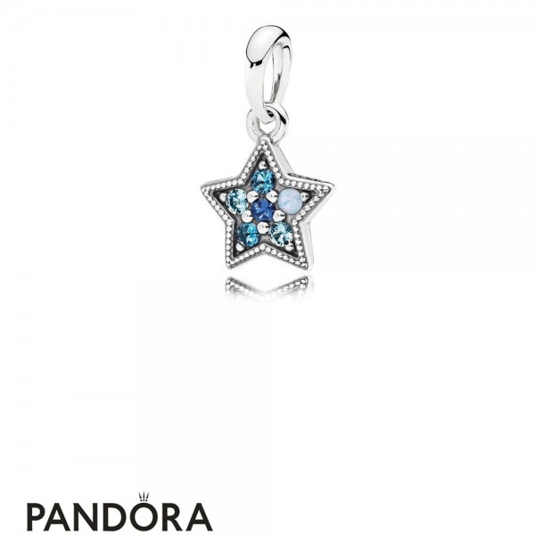 Pandora Jewellery Pendants Bright Star Necklace Pendant Multi Colored Crystals