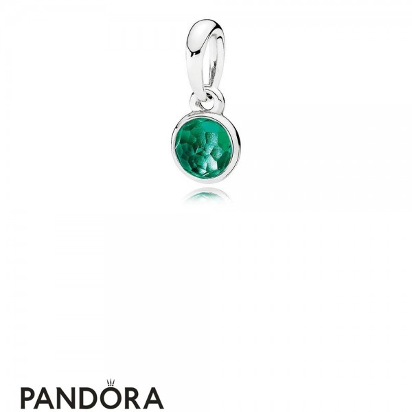 Pandora Jewellery Pendants May Droplet Pendant Royal Green Crystal
