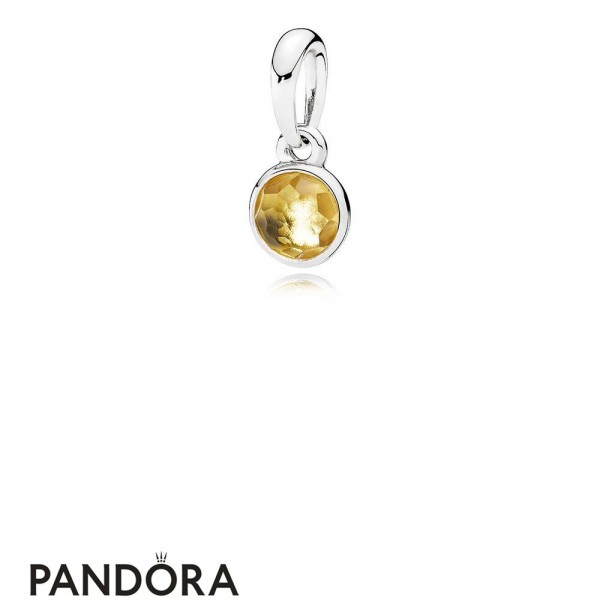 Pandora Jewellery Pendants November Droplet Pendant Citrine