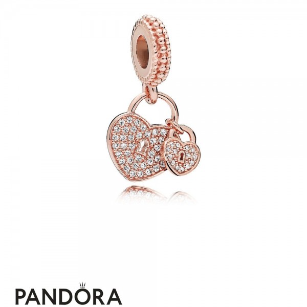 Pandora Jewellery Pendants Pandora Jewellery Love Locks Pendant Charm Rose Pendant