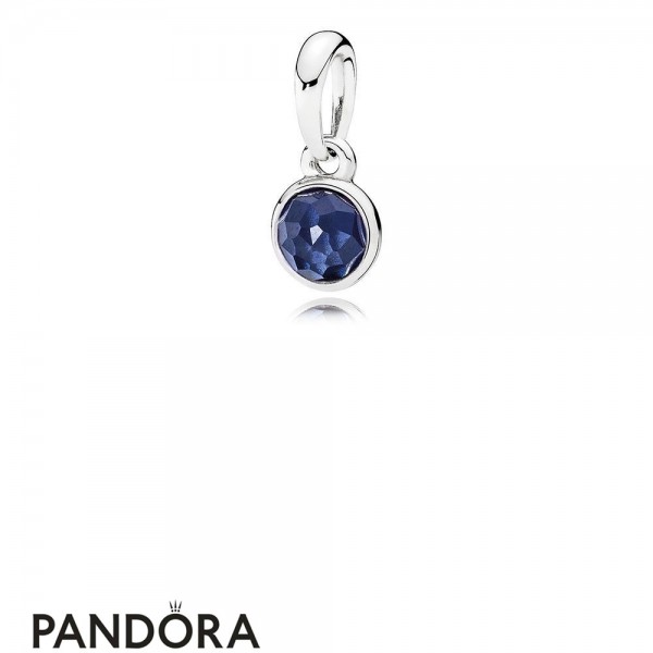 Pandora Jewellery Pendants September Droplet Pendant Synthetic Sapphire