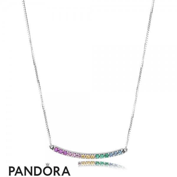 Women's Pandora Jewellery Rainbow Arcs Of Love Necklace