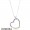 Women's Pandora Jewellery Rainbow Heart Necklace Online Sale