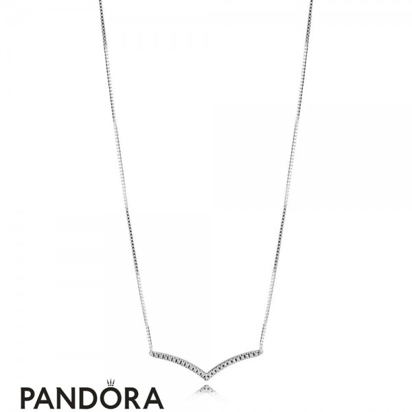 Women's Pandora Jewellery Shimmering Wish Collier Necklace