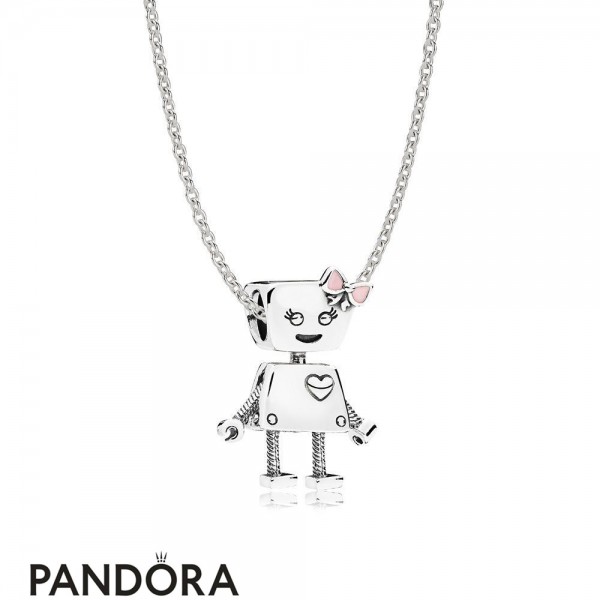 Women's Pandora Jewellery Sterling Silver Bella Bot Necklace Set