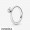 Women's Pandora Jewellery Colorless Heart Solitaire Rings