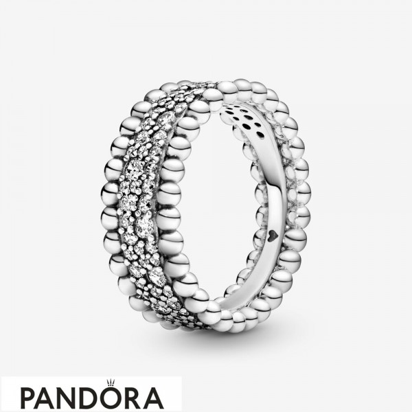 Women's Pandora Jewellery Pavement And Pearl Rings