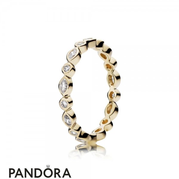 Pandora Jewellery Rings Alluring Brilliant Marquise Ring 14K Gold
