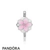 Pandora Jewellery Rings Magnolia Bloom Ring Pale Cerise Enamel Pink Cz