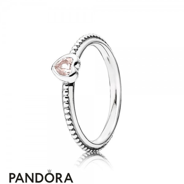Pandora Jewellery Rings One Love Ring Synthetic Pink Sapphire