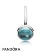 Pandora Jewellery Rings Poetic Droplet Ring Aqua Blue Crystal