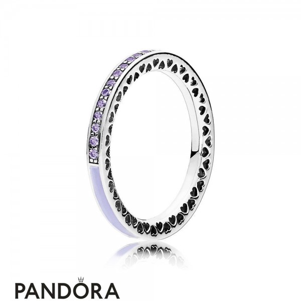 Pandora Jewellery Rings Radiant Hearts Of Pandora Jewellery Ring Lavender Enamel