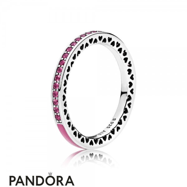 Pandora Jewellery Rings Radiant Hearts Of Pandora Jewellery Ring Radiant Orchid Enamel Cerise