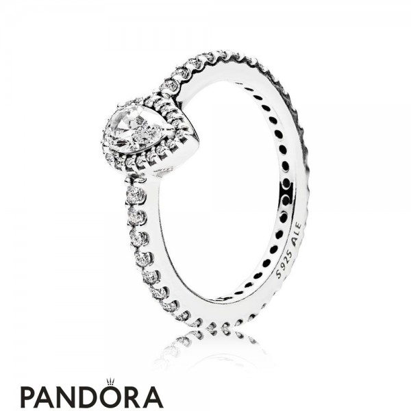 Women's Pandora Jewellery Rings Radiant Teardrop Ring