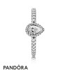 Women's Pandora Jewellery Rings Radiant Teardrop Ring