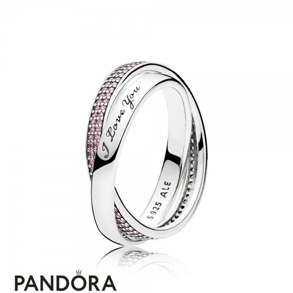 Pandora Jewellery Rings Sweet Promise Ring Pink Cz